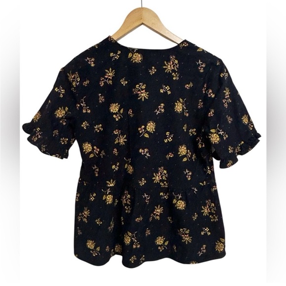 Madewell Corduroy Acorn Foulard Top Bohmeian Size Small - Picture 8 of 10